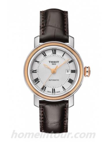 天梭T0970072603300女表T-Classic系列-棕色表带/表径29mm