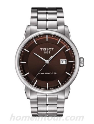 天梭T0864071129100男表T-Classic系列-灰色表带/表径41mm