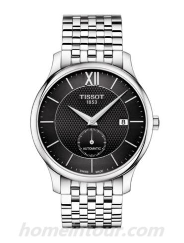 天梭T0634281105800男表T-Classic系列-灰色表带/表径40mm