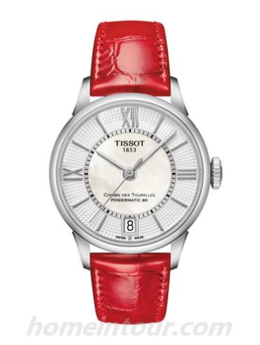 天梭T0992071611800女表T-Classic系列-红色表带/表径32mm