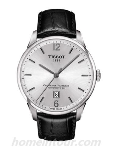 天梭T0994071603700男表T-Classic系列-黑色表带/表径42mm