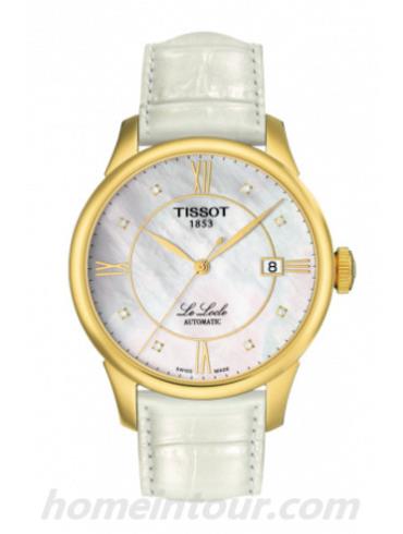 天梭T41545386女表T-Classic系列-白色表带/表径39.3mm