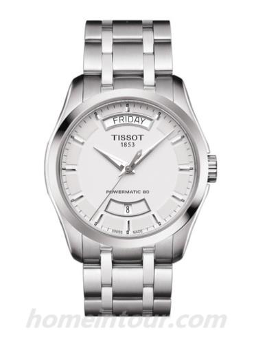 天梭T0354071103101男表T-Classic系列-灰色表带/表径39mm