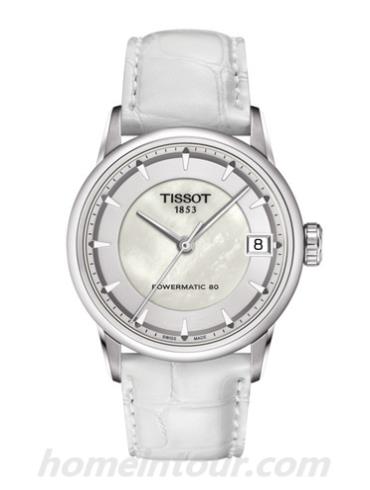 天梭T0862071611100女表T-Classic系列-白色表带/表径33mm