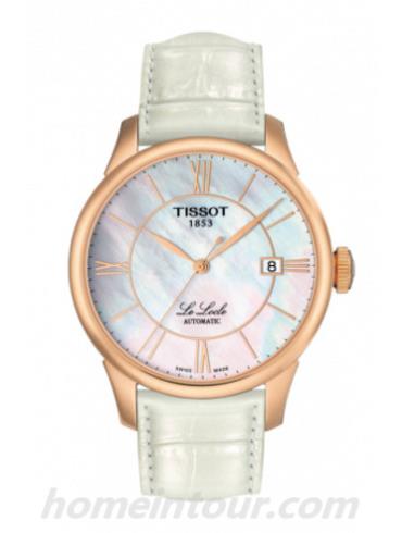 天梭T41645383女表T-Classic系列-白色表带/表径39.3mm