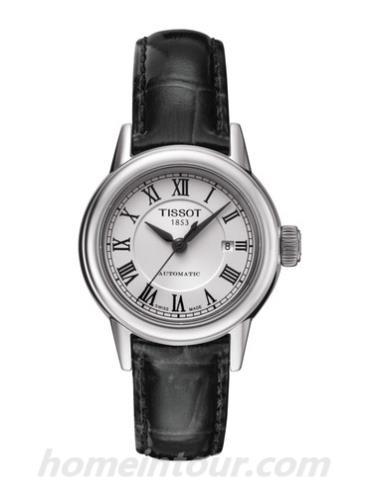 天梭T0852071601300女表T-Classic系列-黑色表带/表径28.5mm