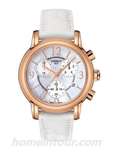 天梭T0502173711700女表T-Trend系列-白色表带/表径35mm