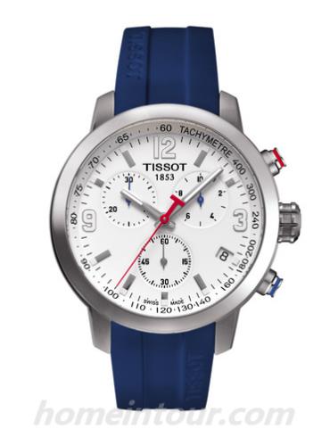 天梭T0554171701702男表Special Collections系列-蓝色表带/表径41mm