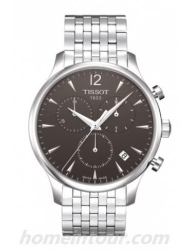 天梭T0636171106700男表T-Classic系列-灰色表带/表径42mm