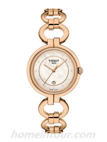 天梭T0942103311601女表T-Trend系列-5N玫瑰金表带/表径26mm