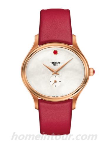 天梭T1033103611101女表T-Trend系列-红色表带/表径28mm