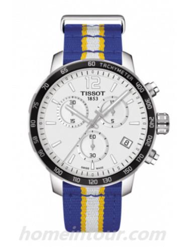 天梭T0954171703715男表Special Collections系列-白色; 蓝色; 黄色表带/表径42mm