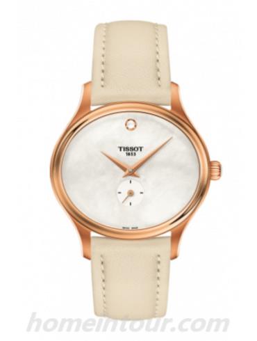 天梭T1033103611100女表T-Trend系列-奶油白表带/表径28mm