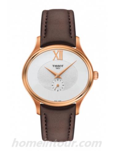 天梭T1033103603300女表T-Trend系列-棕色表带/表径28mm