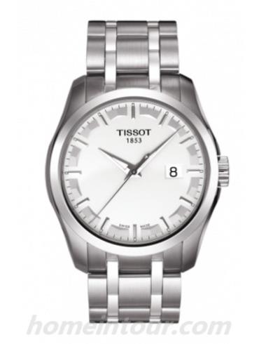 天梭T0354101103100男表T-Classic系列-灰色表带/表径39mm