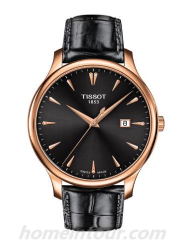 天梭T0636103608600男表T-Classic系列-灰色表带/表径42mm