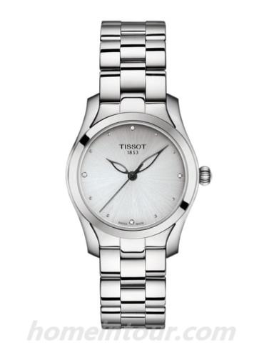 天梭T1122101103600女表T-Trend系列-灰色表带/表径30mm