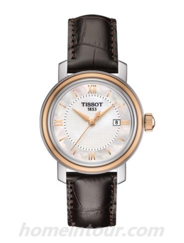 天梭T0970102611800女表T-Classic系列-棕色表带/表径29mm