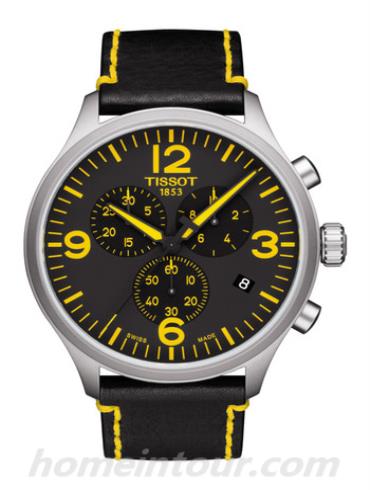 天梭T1166171605701男表Special Collections系列-黄色; 黑色表带/表径45mm