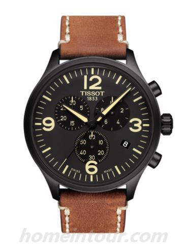 天梭T1166173605700男表T-Sport系列-米色表带/表径45mm