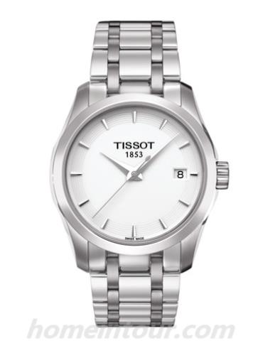 天梭T0352101101100女表T-Classic系列-灰色表带/表径32mm