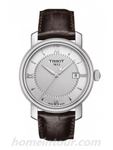 天梭T0974101603800男表T-Classic系列-棕色表带/表径40mm