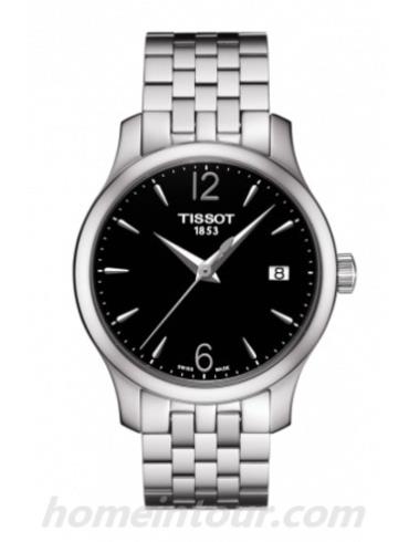 天梭T0632101105700女表T-Classic系列-灰色表带/表径33mm