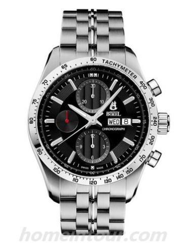 依波路GS8203-5522男表运动家系列-银色表带/表径42mm