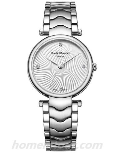 艾米龙61.2181.L.6.2.27.6女表净雅系列-银色表带/表径29mm