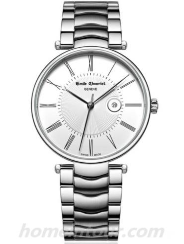 艾米龙19.2185.G.6.2.25.6女表时光之翼系列-银色表带/表径28mm