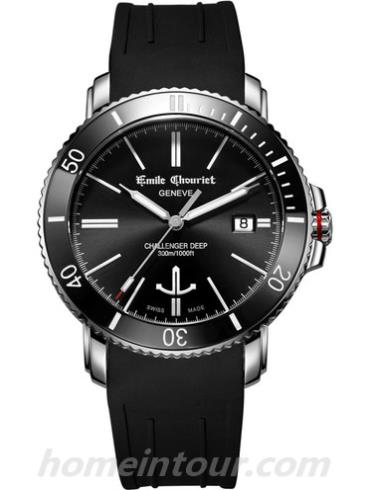 艾米龙08.1169.G.6.AW.58.8男表挑战者系列-黑色表带/表径42mm