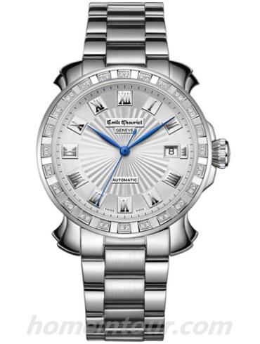 艾米龙08.1156.G.6.E6.25.6男表时光之翼系列-银色表带/表径39.5mm