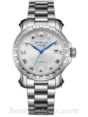 艾米龙08.1156.G.6.P6.25.6男表时光之翼系列-银色表带/表径39.5mm