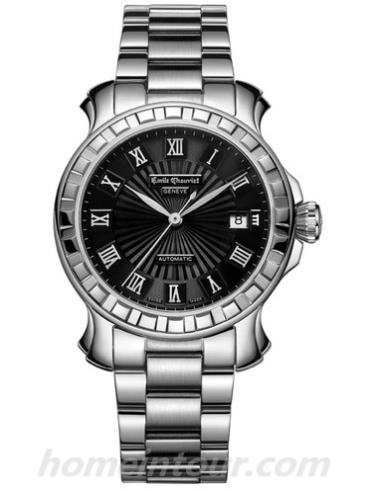 艾米龙08.1156.G.6.P6.55.6男表时光之翼系列-银色表带/表径39.5mm