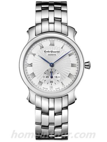 艾米龙60.1156.G.4.25.6男表时光之翼系列-银色表带/表径35.5mm