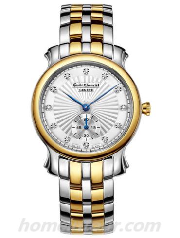 艾米龙60.1156.G.6.0.27.0男表时光之翼系列-间金色表带/表径35.5mm