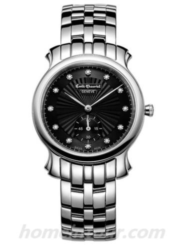 艾米龙60.1156.G.6.6.57.6男表时光之翼系列-银色表带/表径35.5mm