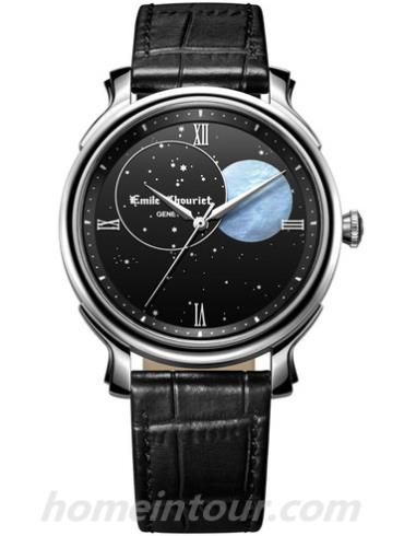 艾米龙29.1178.G.6.8.03.2男表银河系列-黑色表带/表径40.5mm