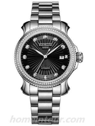 艾米龙08.1156.G.6.DW.57.6男表时光之翼系列-银色表带/表径39.5mm