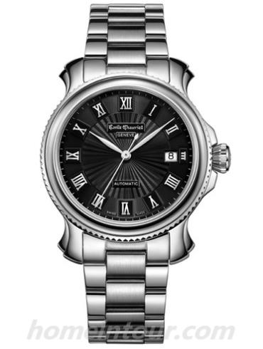 艾米龙08.1156.G.6.8W.55.6男表时光之翼系列-银色表带/表径39.5mm