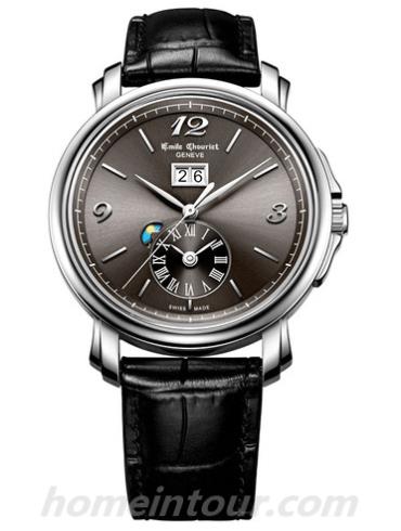 艾米龙15.1168.G42.6.8.68.2男表莱蒙系列-黑色表带/表径42mm