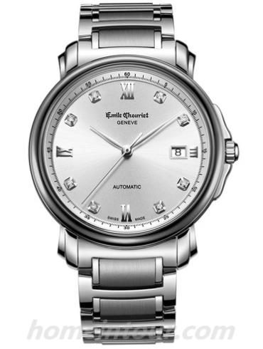 艾米龙08.1168.G39.6.8.26.6男表莱蒙系列-银色表带/表径39mm