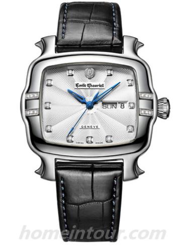 艾米龙09.3883.G.6.E.27.2男表皇室明珠系列-黑色表带/表径43.2x35mm