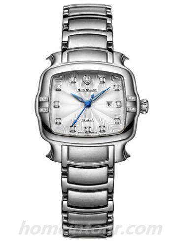 艾米龙06.3883.L.6.E.27.6男表皇室明珠系列-银色表带/表径33x27mm