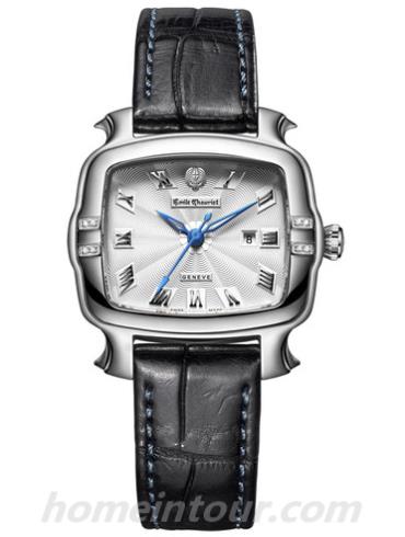 艾米龙06.3883.L.6.E.25.2男表皇室明珠系列-黑色表带/表径33x27mm