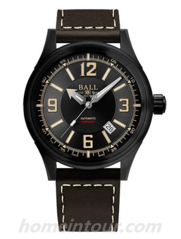 波尔NM3098C-L1J-BKBR男表战火勇士系列-棕色表带/表径43mm