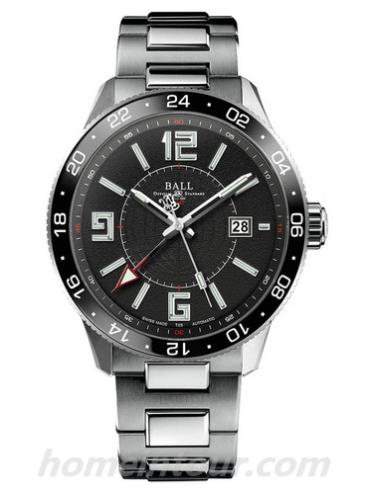 波尔GM3090C-SAJ-BK男表工程师长官升级系列-银色表带/表径43.5mm