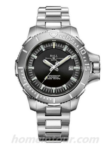 波尔DM3000A-SCJ-BK男表工程师碳氢系列-银色表带/表径43mm