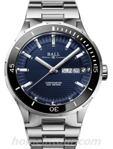 波尔DM3010B_S2CJ_BE男表宝马系列-银色表带/表径44mm