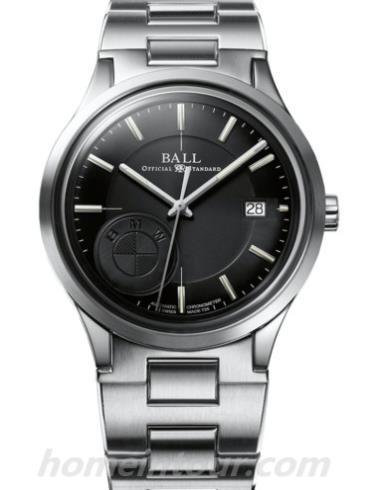 波尔NM3010D-LCFJ-BK男表宝马系列-黑色表带/表径40mm